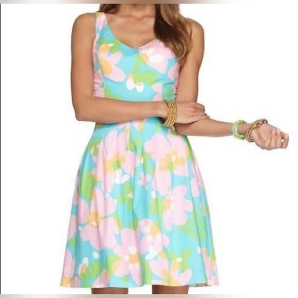 Lilly Pulitzer Lexington Dress in Mojo Print Size 4 Summer Vacation Travel - Picture 1 of 5